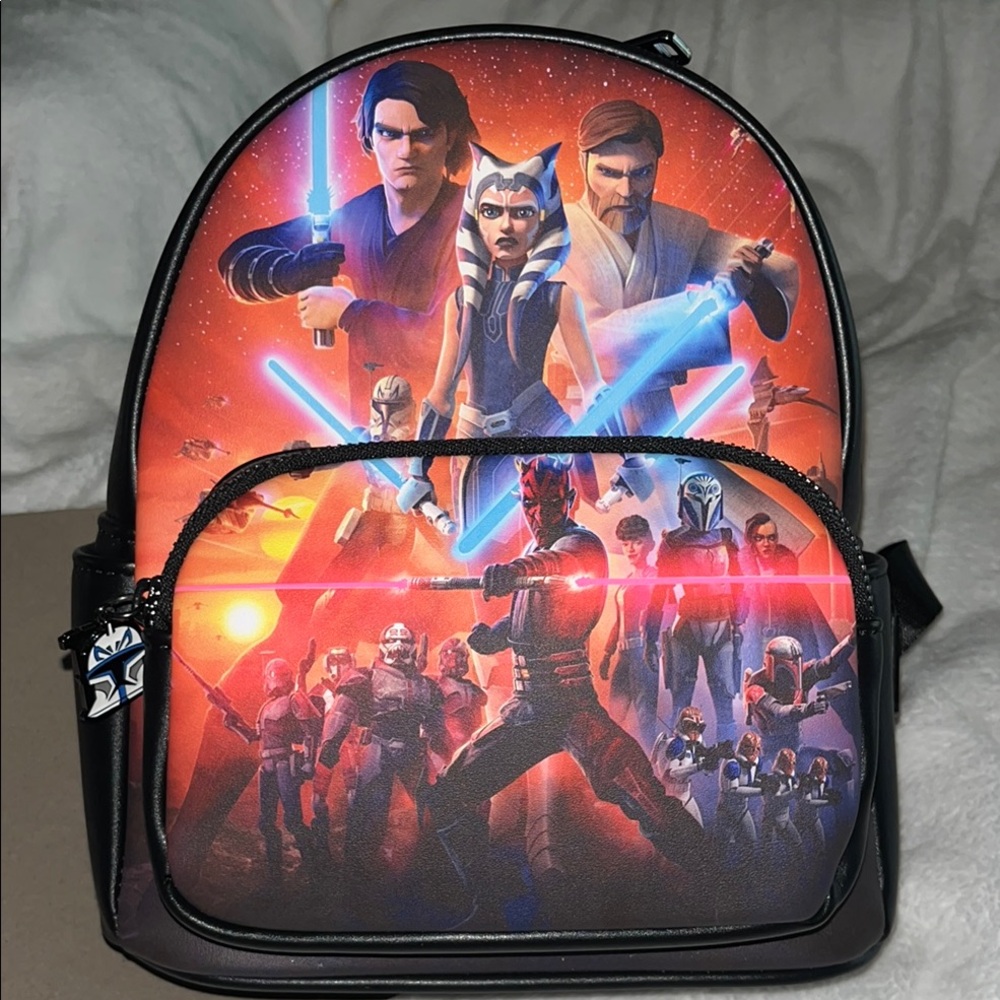 NWT Loungefly Star Wars Glow in the Dark Mini Backpack